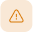 Icon of a warning triangle in a yellow box
